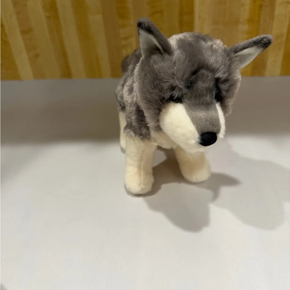 Douglas Plush Timber Wolf Husky Dog Realistic Gray White